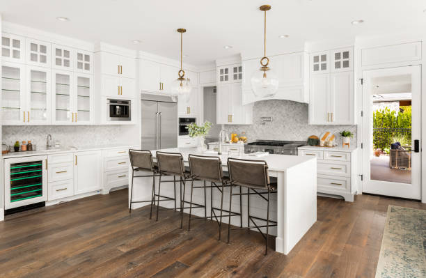 Tile pattern layout planning for backsplash in Fulton